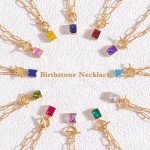 Pink Crystal Pendant Necklace - 18K Gold Plated