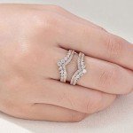 Rose Gold Cubic Zirconia Double Ring Enhancer