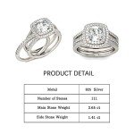 Classic Sterling Silver Band Ring Set for Women