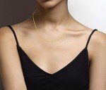 18K Gold Over Sterling Silver Paperclip Chain Necklace
