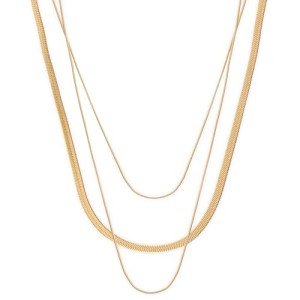 Elegant 18k Gold Plated Layered Necklaces for Women
