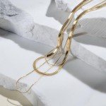 Elegant 18k Gold Plated Layered Necklaces for Women
