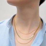 Elegant 18k Gold Plated Layered Necklaces for Women