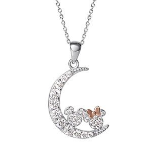 Disney Mickey & Minnie Moon Pendant Necklace