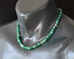 Natural Green Agate Beaded Choker Necklace