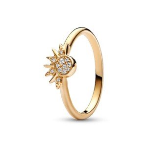 PANDORA Gold-Plated Celestial Sparkling Sun Ring