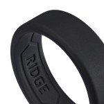 Men's Silicone Wedding Band with Beveled Edge