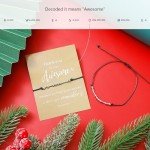 Morse Code Bracelets with Thank You Cards