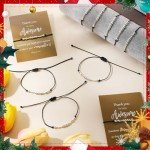 Morse Code Bracelets with Thank You Cards
