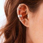 925 Sterling Silver Non-Piercing Ear Cuffs - 4 Styles