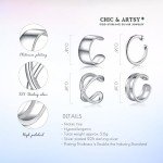 925 Sterling Silver Non-Piercing Ear Cuffs - 4 Styles