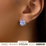 Mini Abby Sphere Hoop Earrings - 14K Gold & Silver