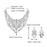 Bohemian Crystal Teardrop Necklace & Earrings Set
