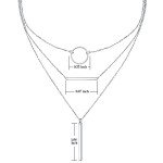 FLYOW S925 Sterling Silver Layered Necklace for Women