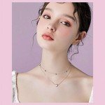 Sterling Silver Layered Heart Necklace for Women