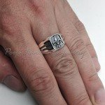 Fleur-De-Lis Sterling Silver Men's Signet Ring