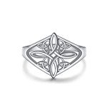 Sterling Silver Celtic Knot Witches Ring for Women