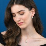 Gold Plated Sterling Silver Teardrop Earrings for Women