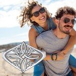 Sterling Silver Celtic Knot Witches Ring for Women