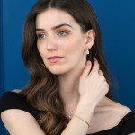 Gold Plated Sterling Silver Teardrop Earrings for Women