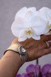 Oxidized Silver Kundan Crystal Cuff Bracelet