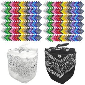 Vintage Paisley Print Bandanas - 240 Pack