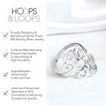 Sterling Silver Open Filigree Fashion Ring, Size 9