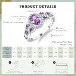 Celtic Knot Amethyst Signet Ring in Silver