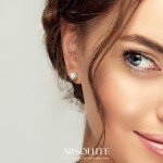 Moissanite Stud Earrings 2 Carat in Silver