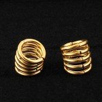 Stainless Steel Stacked Ring Cuffs for Ear Gauges