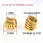 Stainless Steel Stacked Ring Cuffs for Ear Gauges