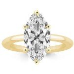 Elegant 3.5CT Marquise Cut Simulated Diamond Ring