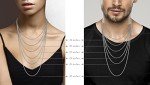 Miabella 2mm Sterling Silver Box Chain Necklace
