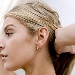 18K Gold Vermeil Split Hoop Huggie Earrings