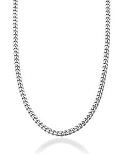 Miabella Italian 925 Sterling Silver Curb Link Necklace