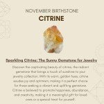 Dainty Citrine Heart Necklace & Earring Set