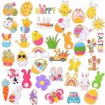 Easter Enamel Pins Set - 40 Cute Brooches