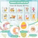 Easter Enamel Pins Set - 40 Cute Brooches