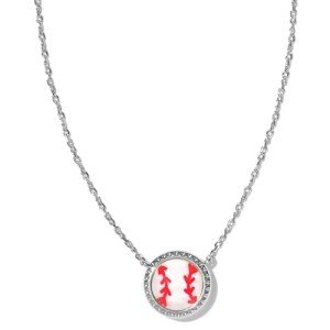 Kendra Scott Rhodium-Plated Pendant Necklace in Ivory