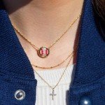 Kendra Scott Rhodium-Plated Pendant Necklace in Ivory