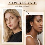 Dainty Opal Hoop Earrings in Sterling Silver