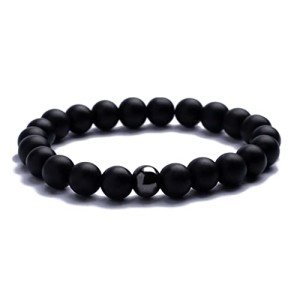 Men's Premium Beaded Bracelet with Onyx & Tiger's Eye