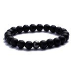 Men's Premium Beaded Bracelet with Onyx & Tiger's Eye