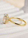 3.5 Carat Oval Cut Yellow Gold Engagement Ring