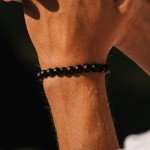 Men's Premium Beaded Bracelet with Onyx & Tiger's Eye