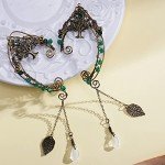 Vintage Tree of Life Fairy Elf Ear Cuffs