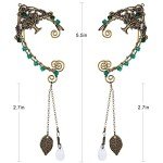 Vintage Tree of Life Fairy Elf Ear Cuffs