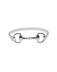 Charming Silver Equestrian Snaffle Bit Bracelet