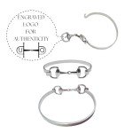Charming Silver Equestrian Snaffle Bit Bracelet