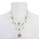 Betsey Johnson Women's Lucky Charm Necklace